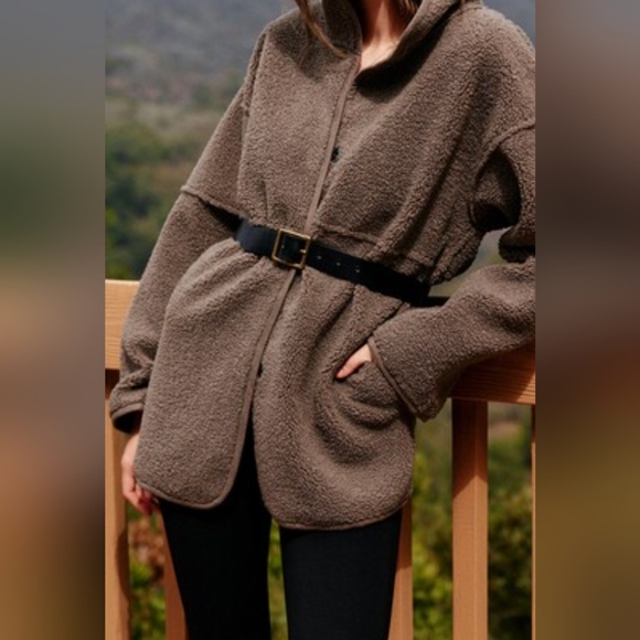 VELVET by Graham and Spencer* reversible ALBANY faux suede Sherpa jacket size L - Picture 3 of 17